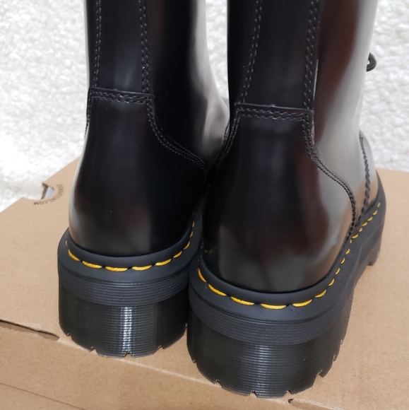 Dr. Martens 1490 Quad Leather Square-Toe Boots - Picture 7 of 14